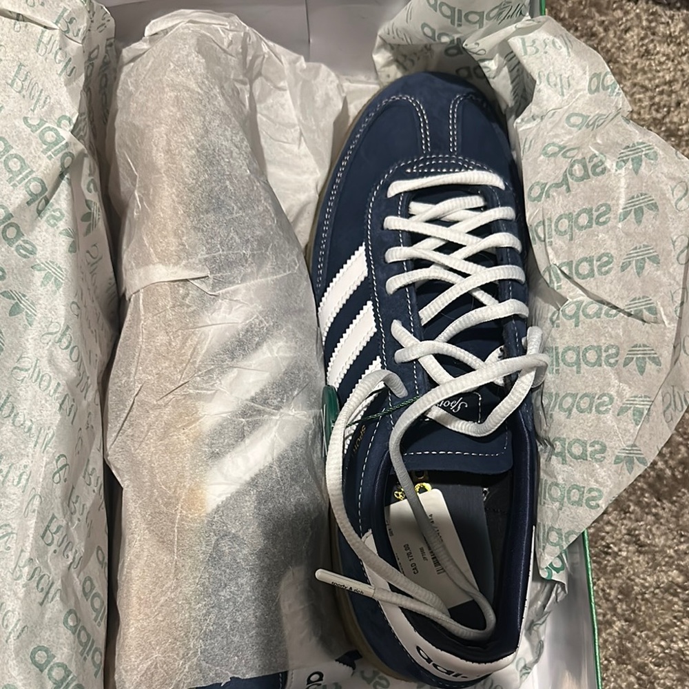 Adidas Blue and White Sneakers